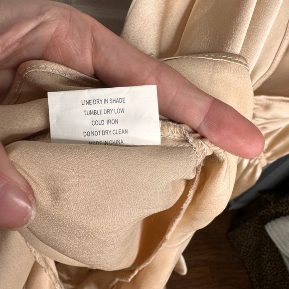 SZ MED-Selfie Leslie Ruffled Romper-champagne color - Picture 7 of 8